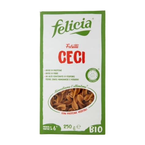 Makaron Fusilli Z Ciecierzycy Bio Felicia