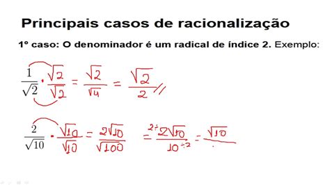 Racionalização de Denominadores YouTube