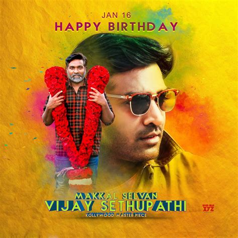 Vijay Sethupathi Birthday Posters Social News Xyz