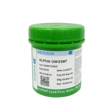 Alpha Lead Free Solder Paste OM338T