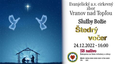 Služby Božie VT 24 12 2022 Štedrý večer YouTube