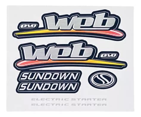 Kit Adesivo Completo Sundown Web 100 Evo Original MercadoLivre