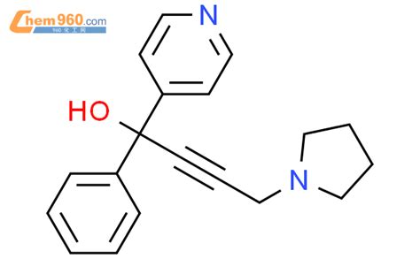 2128 80 5 1 phenyl 1 pyridin 4 yl 4 pyrrolidin 1 yl but 2 yn 1 ol化学式