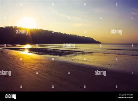 Sunset At Radhanagar Beach Of Havelock Island Andaman And Nicobar