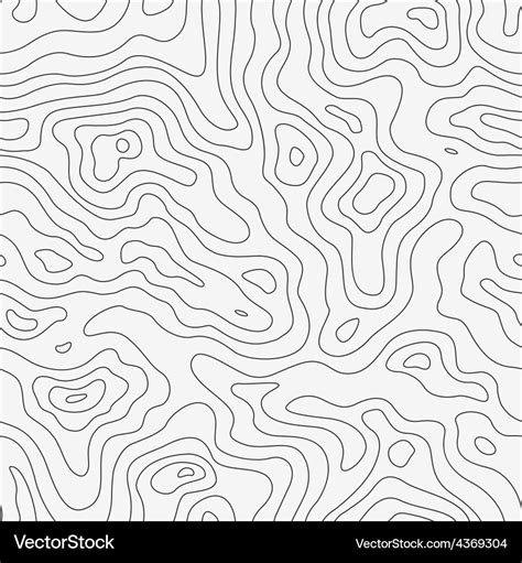 Topographic map seamless pattern Royalty Free Vector Image