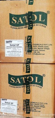 Liquid Satol S Multipurpose Cleaner Packaging Type Can At Rs Can