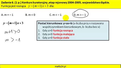 Funkacja Liniowa Z Parametrem MatFiz24 PL YouTube