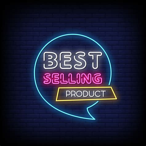 Best Selling Product Neon Signs Style Text Vector 2267042 Vector Art At