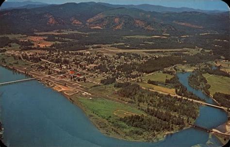 Aerial View Of Town Priest River Id