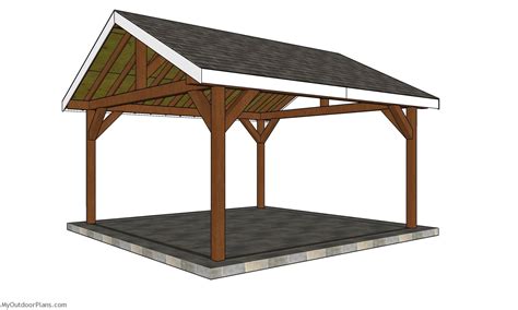 16x16 Pavilion Roof Plans Myoutdoorplans Free Woodworking Plans And