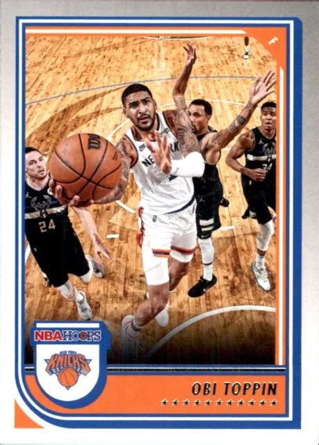 2022 23 PANINI NBA HOOPS 21 Obi Toppin NEW YORK KNICKS DAYTON FLYERS