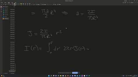 SOLVED A Steady Current I Flows Down A Long Cylindrical Wire Of Radius