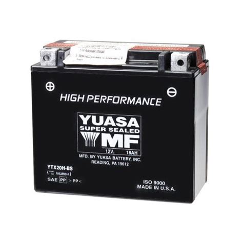 Yuasa Ytx20h Bs High Performance Agm Battery Revzilla