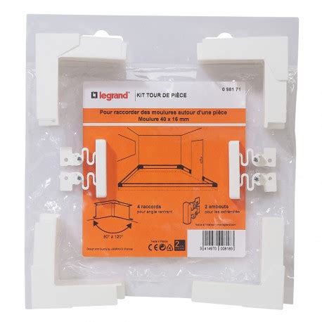 KIT TOUR DE PIÈCE POUR MOULURE 40 X 16 MM Legrand 098171