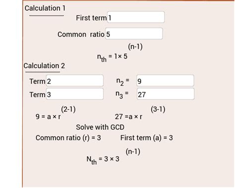 Write An Equation For The Nth Term Of Each Geometric Sequence ...