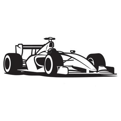 F1 Car Silhouette Vector Art, Icons, and Graphics for Free Download