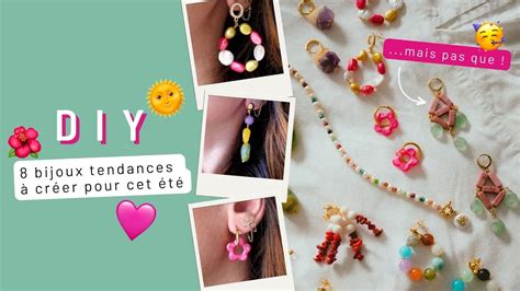 DIY 8 bijoux tendances à créer pour cet été YouTube