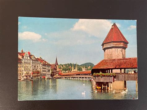 Ak Lu Luzern Kapellbr Cke Und Wasserturm Kaufen Auf Ricardo