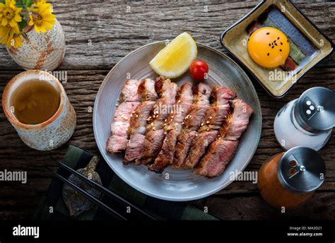 Pork Grill Or Buta Yaki In Japanese Pork Cooking Style Slice Cut To