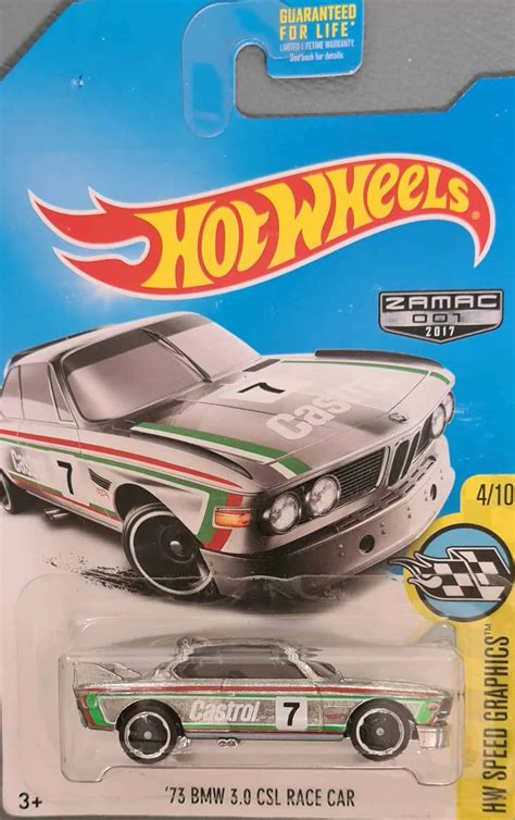 Hot Wheels Speed Graphics 73 BMW 3 0 CSL Race Car ZAMAC Universo