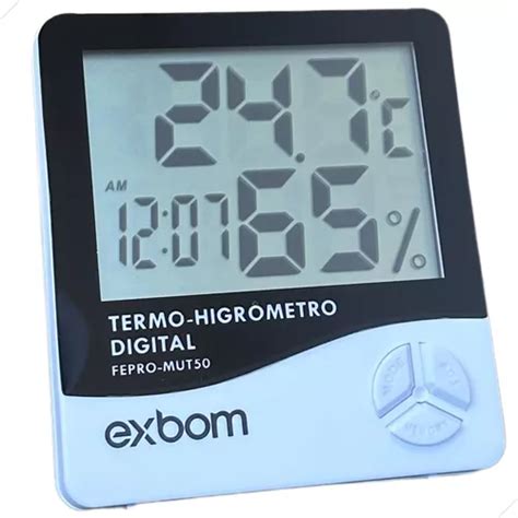 Termo Higr Metro Digital Calibrado Max Min Alarme Parcelamento Sem Juros