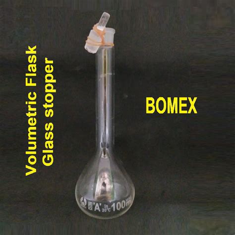 Jual LABU UKUR 100 ML LABU TAKAR VOLUMETRIC FLASK WITH STOPPER BOMEX