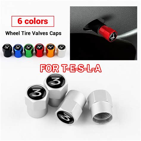 P S Para Tesla Modelo Y Emblema Emblema Do Carro Roda Pneu Capa