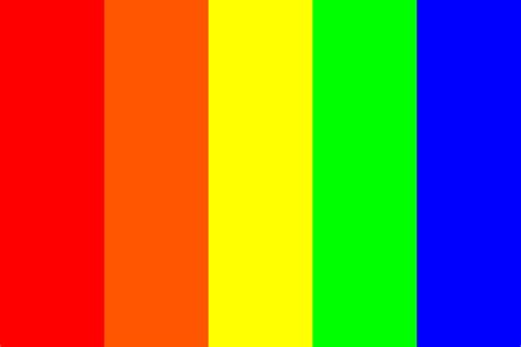 Red Orange Yellow Green Blue Color Palette