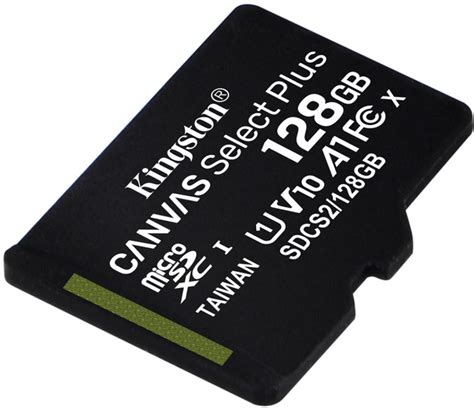 Карта памяти Kingston Microsdxc 128gb Canvas Select Plus Class 10 Uhs I U1 V10 A1 Sdcs2128gbsp