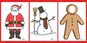 FREE Face Editable Christmas Characters Teacher Made