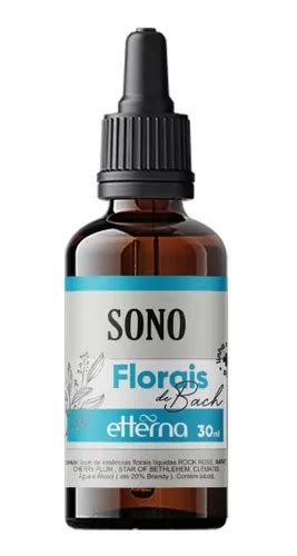 Floral De Bach Etterna Therapi Todas Ess Ncias Ml Sabor Sono