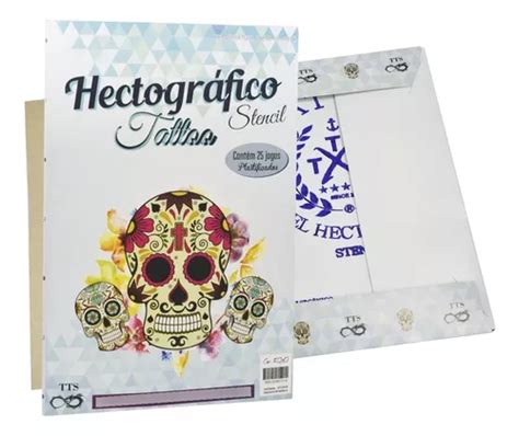 Papel Hectogr Fico Decalque Tatuagem Tts Caixa Folhas Parcelamento