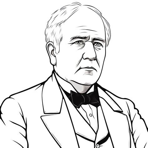 Premium Ai Image A Drawing Of A Man In A Suit And Bow Tie