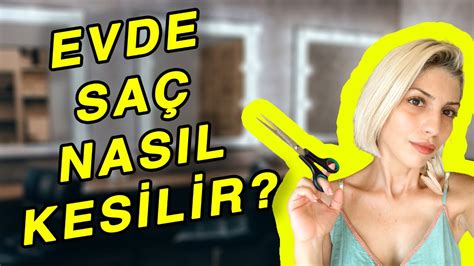 KENDİ SAÇIMI KENDİM KESTİM Evde Kısa Saç Kesimi HAİRCUT AT HOME