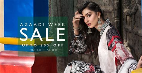 Azadi Deals And Discounts On Pakistani Designer Lawn Creative Khadija