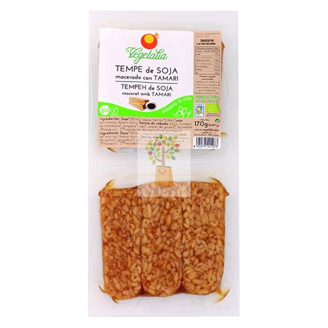 Tempe De Soja Macerado Con Tamari Bio 2 X 85gr Vegetalia