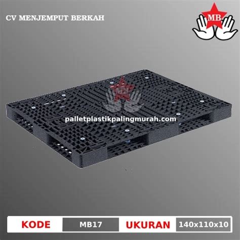 Pallet Plastik Baru Ukuran 140x110x10cm Warna Hitam Cv Menjemput Berkah