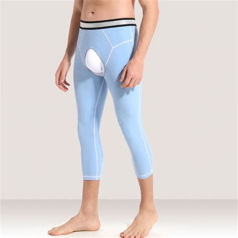 Cropped Open Crotch Pants Men S Lingerie Free Shipping