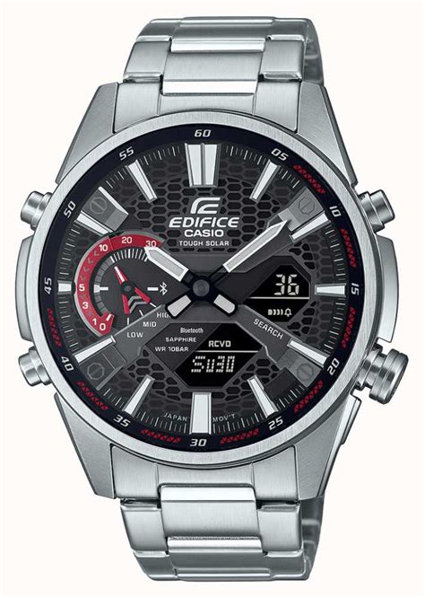 Casio Edifice Tough Solar Bluetooth Stainless Steel Bracelet ECB S100D