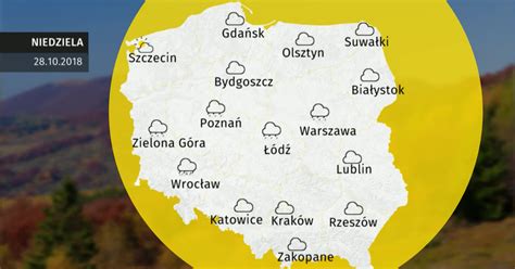 Prognoza pogody na weekend 27 28 10 Wiadomości