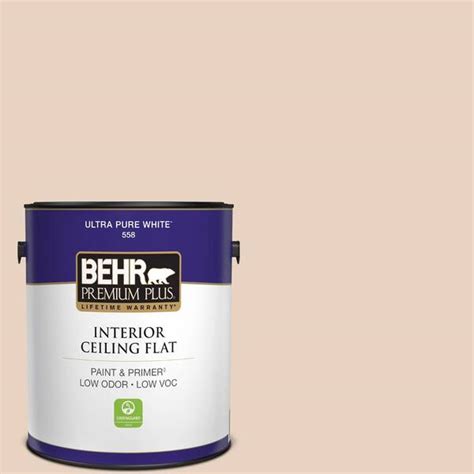 Behr Premium Plus Gal S Conch Shell Ceiling Flat Interior