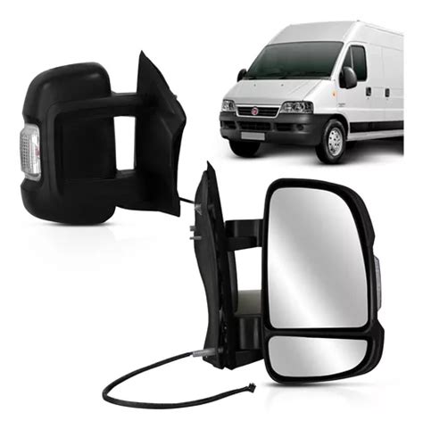 Par Retrovisor Ducato 17 18 Braço Curto Elétrico Pisca Parcelamento