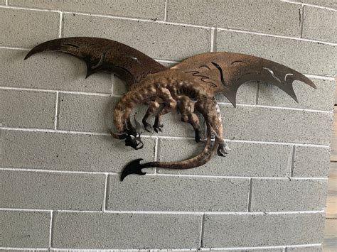 Dragon of Steel Metal Art | Etsy