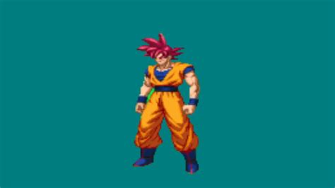 Goku sprite animation (dragon ball extreme butōden style) - YouTube