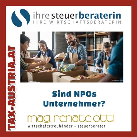 Sind NPOs Unternehmer Mag Renate Otti