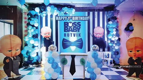 Boss Baby Birthday Theme Decoration I Boss Baby Decoration Ideas I Boss