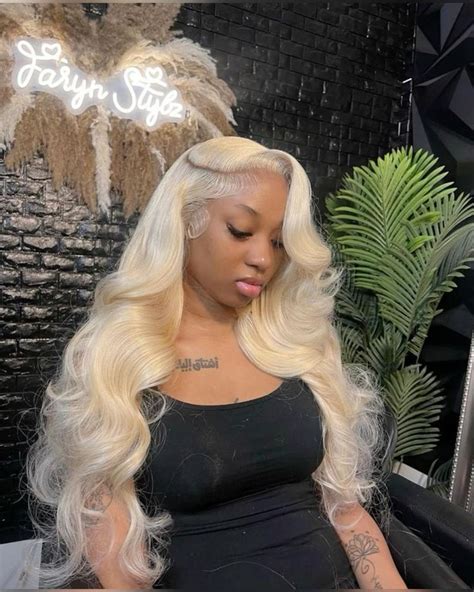 Blonde Side Part Frontal Wig Blonde Lace Front Wigs Front Lace Wigs Human Hair Long Hair Styles