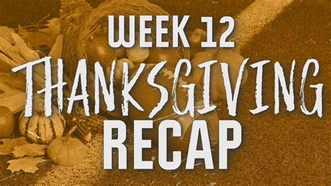 Recap of Thanksgiving Day matchups in Week 12 of the 2023 NFL season ...