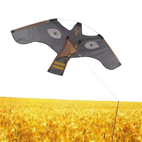 Outdoor Bird Scarer Flying Kite With Feather Reflective Hawks Kite