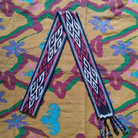 Jual Ikat Kepala Etnik Dayak Kalimantan Kain Tenun Etnik Syal Tenun